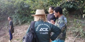 Equipe do projeto ambiental Rio Limpo Rindo vistoria APPs do Rio das Mortes e C. Murtinho